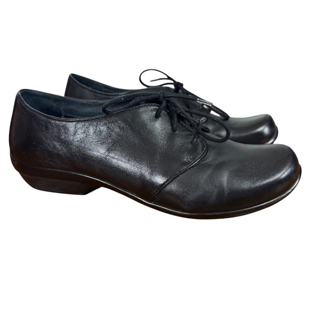 Dansko Black Leather Flats